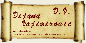 Dijana Vojimirović vizit kartica